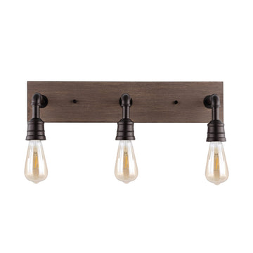 Corbett 22.13" Rustic Farmhouse Iron LED Vanity - JONATHAN Y